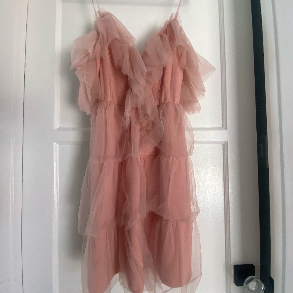 Tulle Ruffle Dress